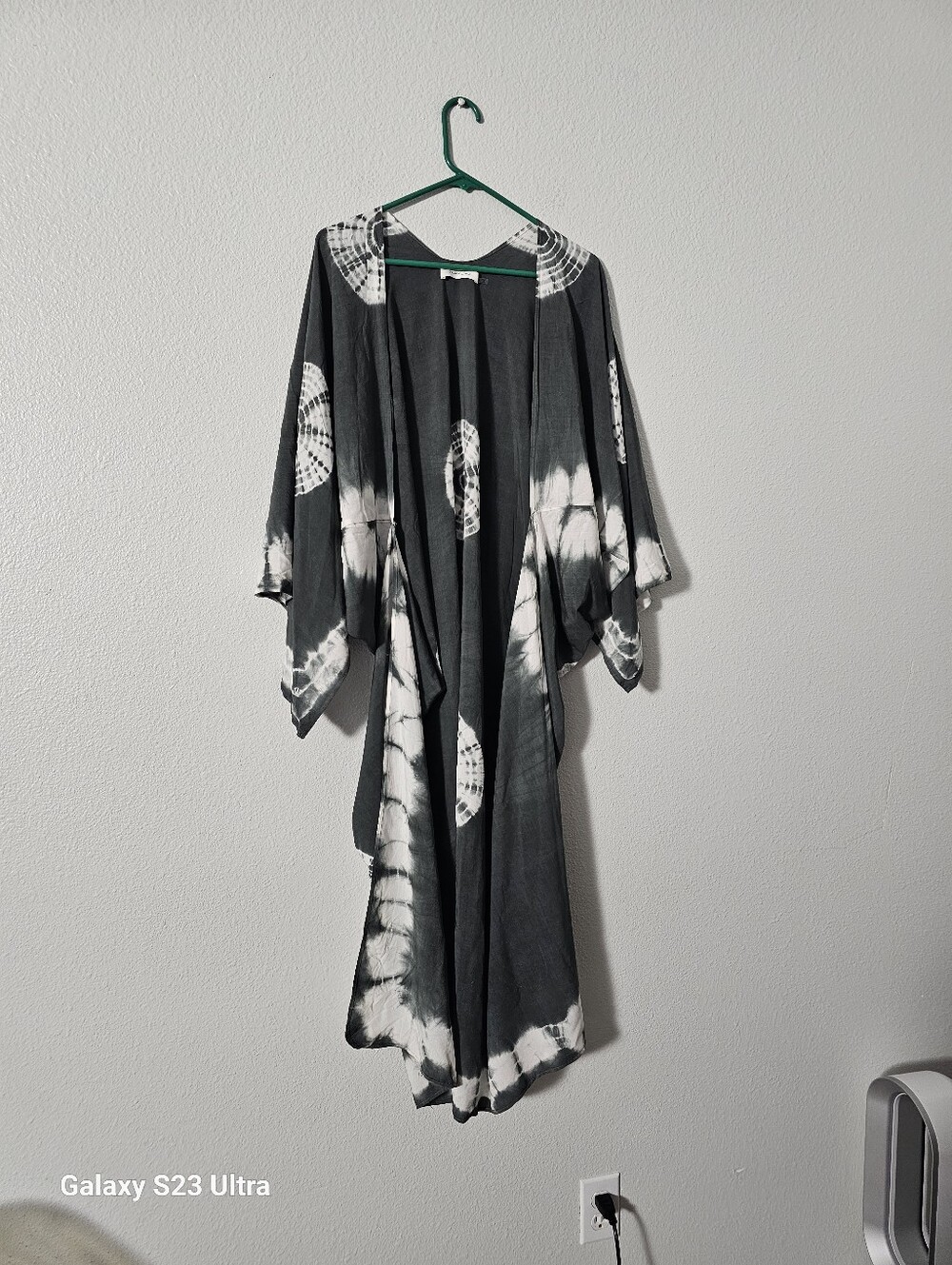 Mustard Seed Black & White Tie-Dye Swim Coverup  Sz S